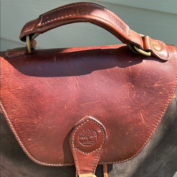 Timberland Vintage RARE Leather backpack - Picture 17 of 17